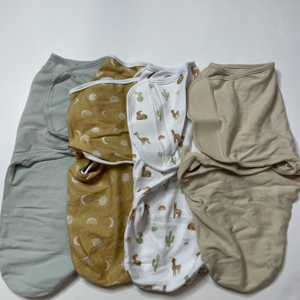 Bundle 4 baby newborn swaddles baby boy unisex